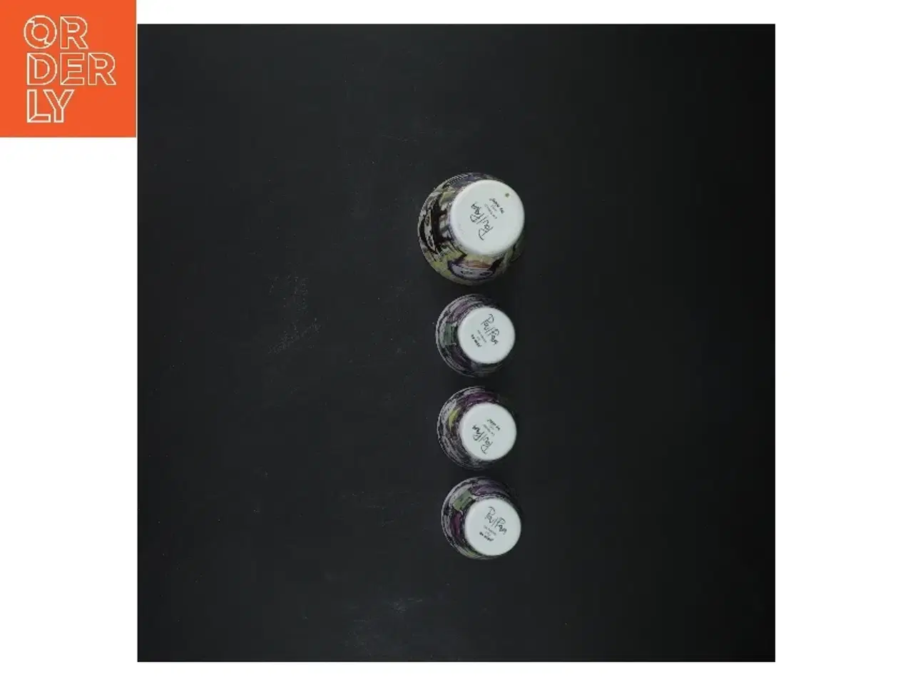 Billede 3 - Sæt af fire kaffekrus med kunstnerisk design fra Aida (str. 5 og 8,5 cm)