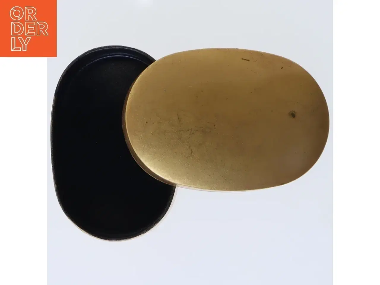 Billede 1 - Vintage oval dåse (str. Ø 9x Ø 6x2 cm)