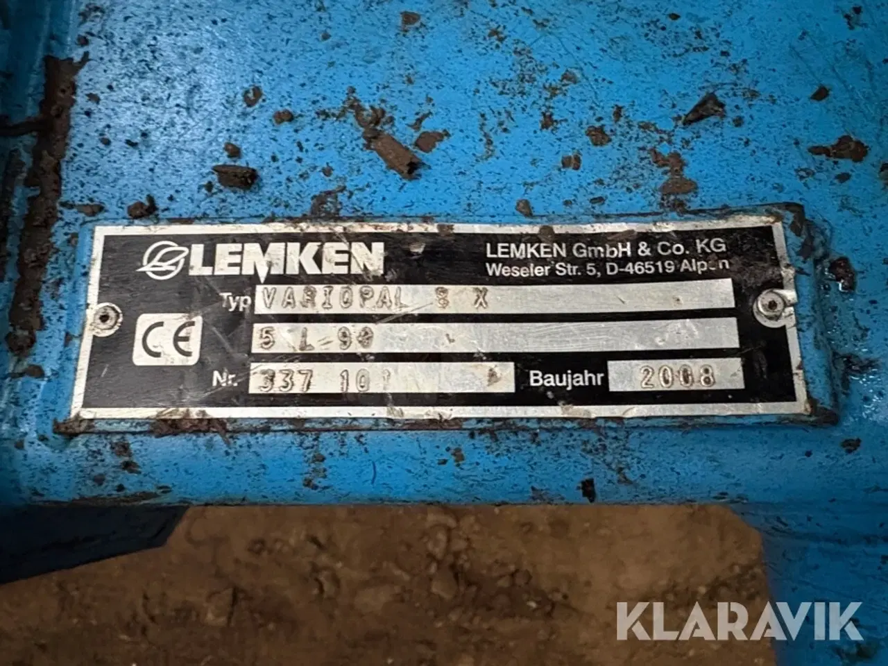 Billede 7 - 5-furet vendeplov Lemken Vari-Opal 8X