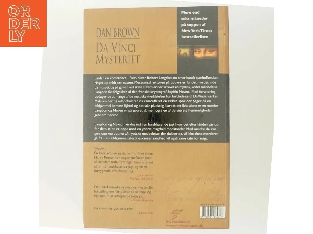 Billede 3 - Da Vinci mysteriet af Dan Brown (Bog)