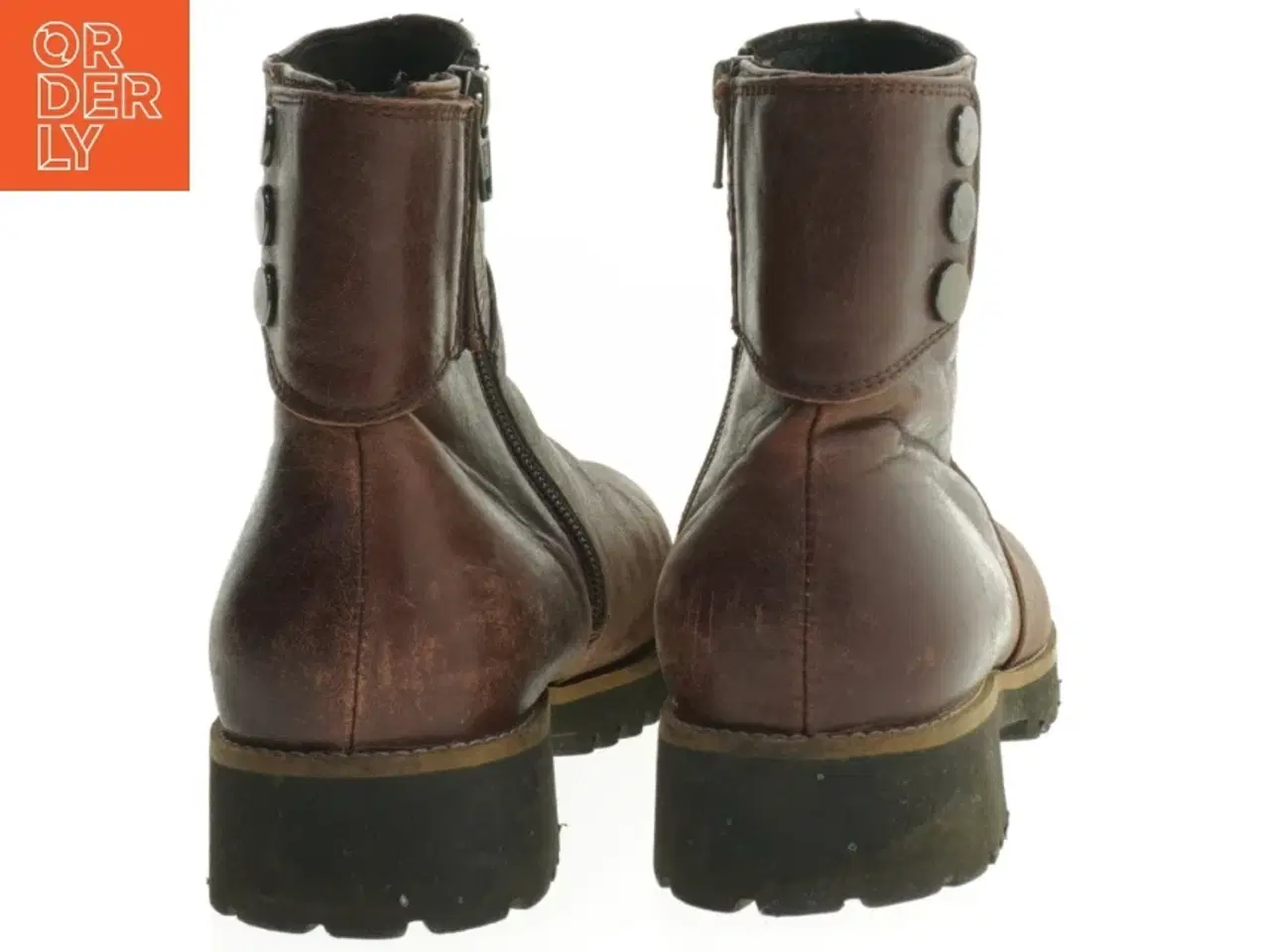 Billede 2 - Brune læderstøvler fra Green (str. 38 )