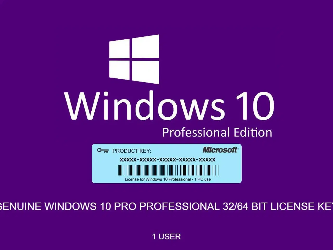 Billede 1 - Windows 10 Pro Key 32/64bit