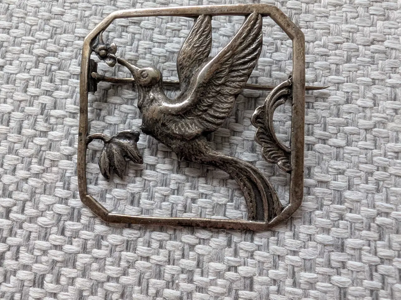 Billede 1 - Smuk vintage/antik sølvbroche 