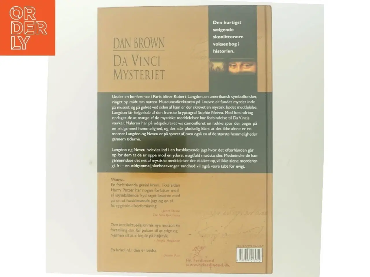 Billede 3 - Da Vinci Mysteriet af Dan Brown (Bog)