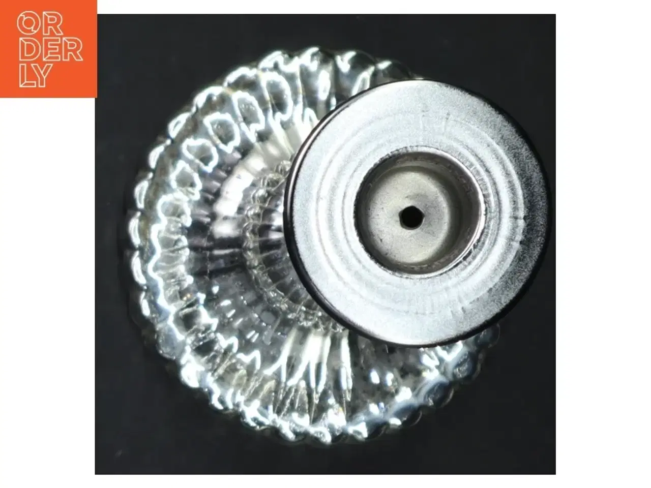 Billede 2 - Glas lysestage (str. H. 22 cm)