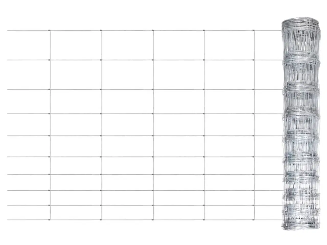 Billede 1 - Havehegn 50x1 m galvaniseret stål sølvfarvet