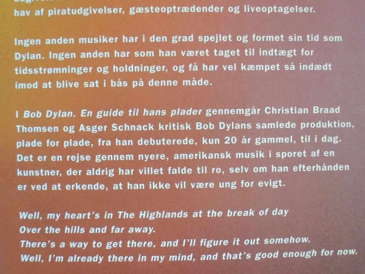 Billede 4 - bob dylan - en guide til hans plader, af christian