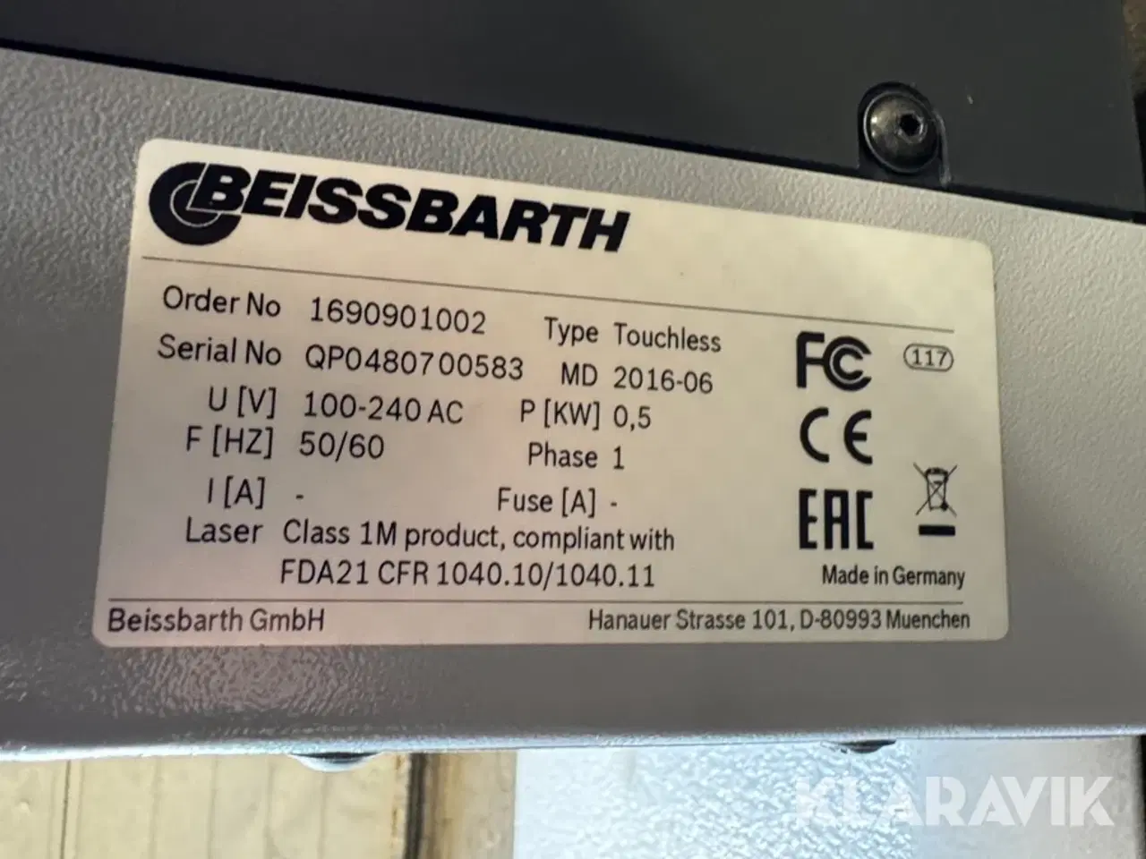 Billede 5 - Laserbaseret hjuljusteringssensor Beissbarth Touchless