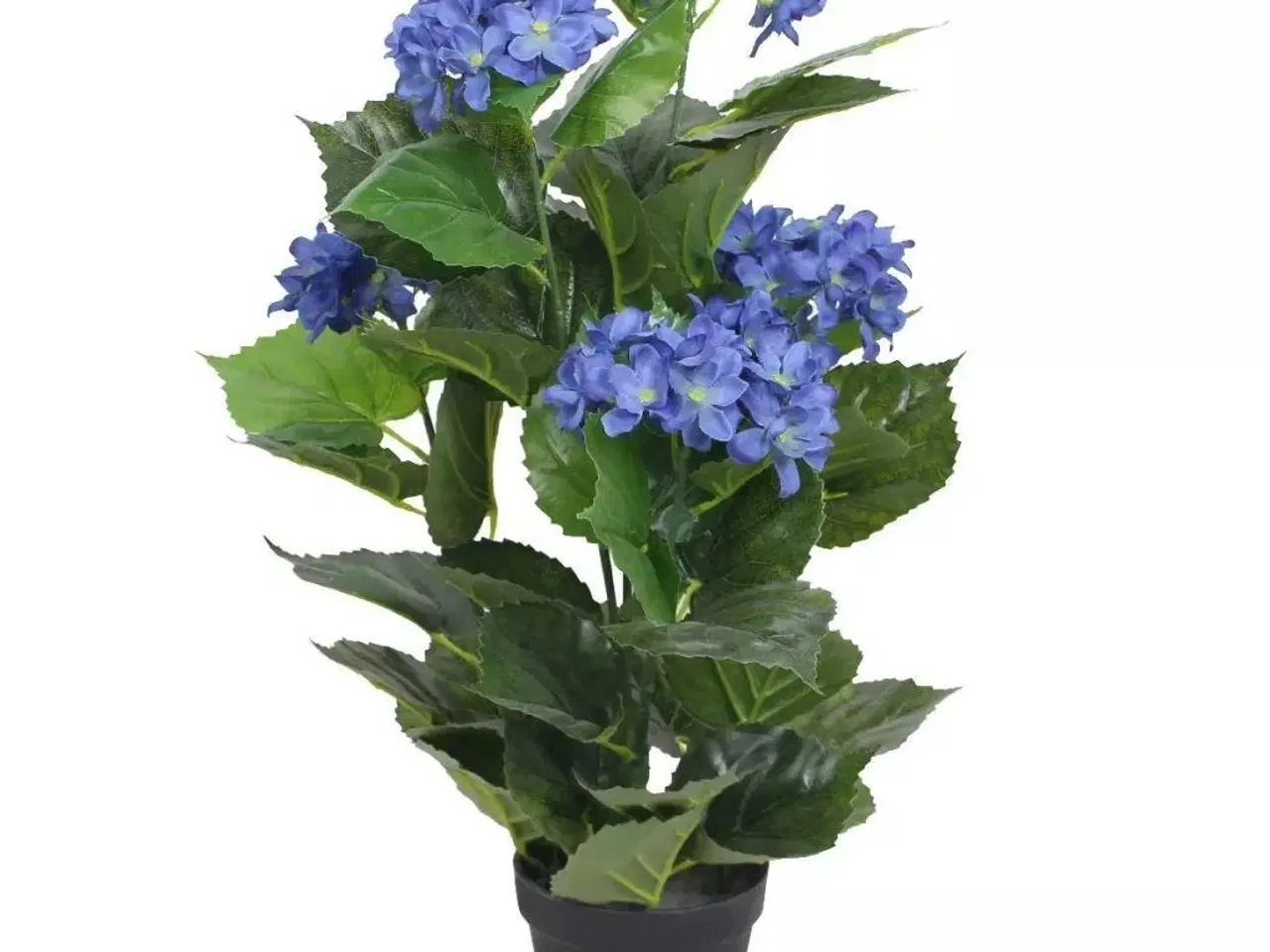 Billede 1 - Kunstig hortensia-plante med potte 60 cm blå