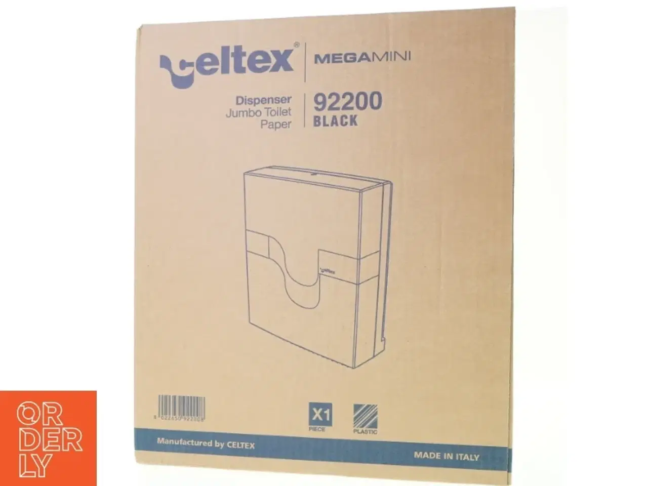 Billede 2 - Dispenser jumbo toilet paper mega mini 9 2 2 0 0 black fra Celtex (str. 39 x 33 x 13)