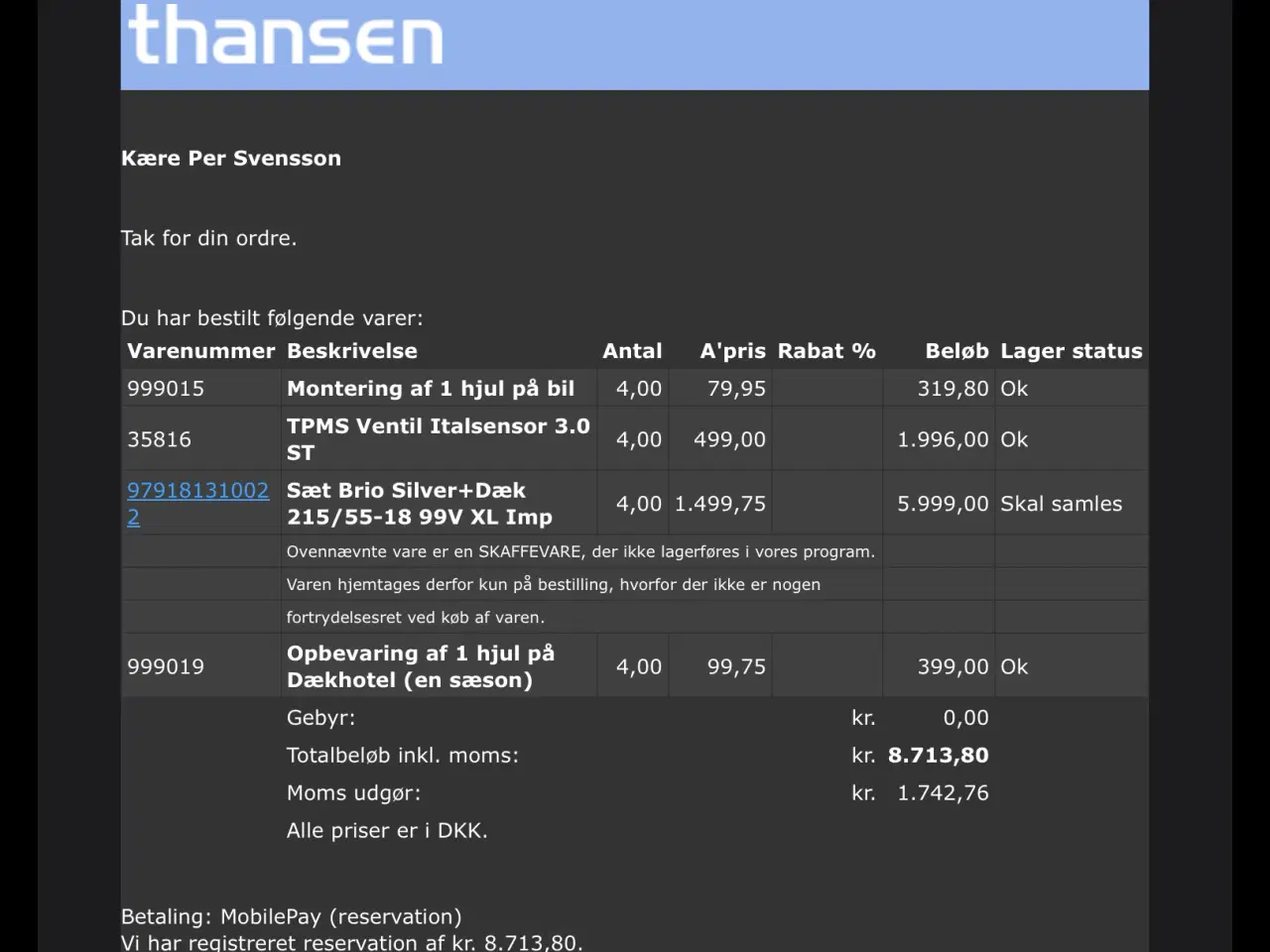 Billede 3 - 4 stk Vinterhjul til MG EHS Phev