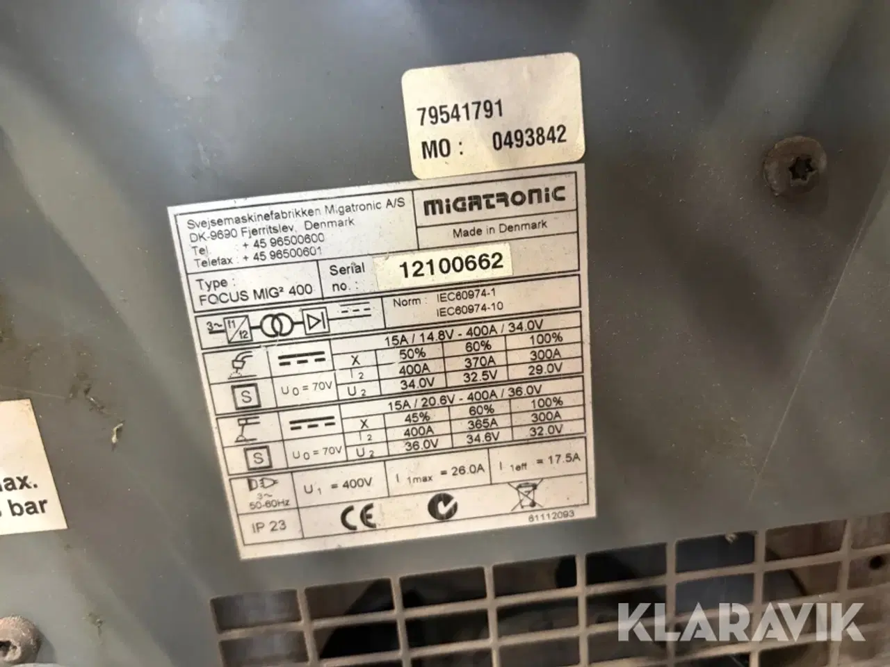 Billede 5 - Svejsemaskine Migatronic Focus MIG 400