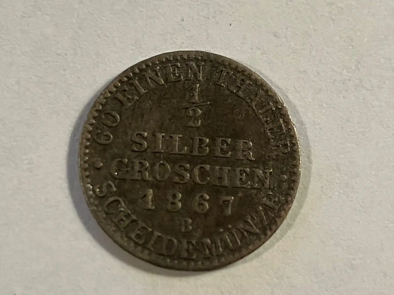 Billede 1 - 1/2 Silber Groschen 1867 B Germany