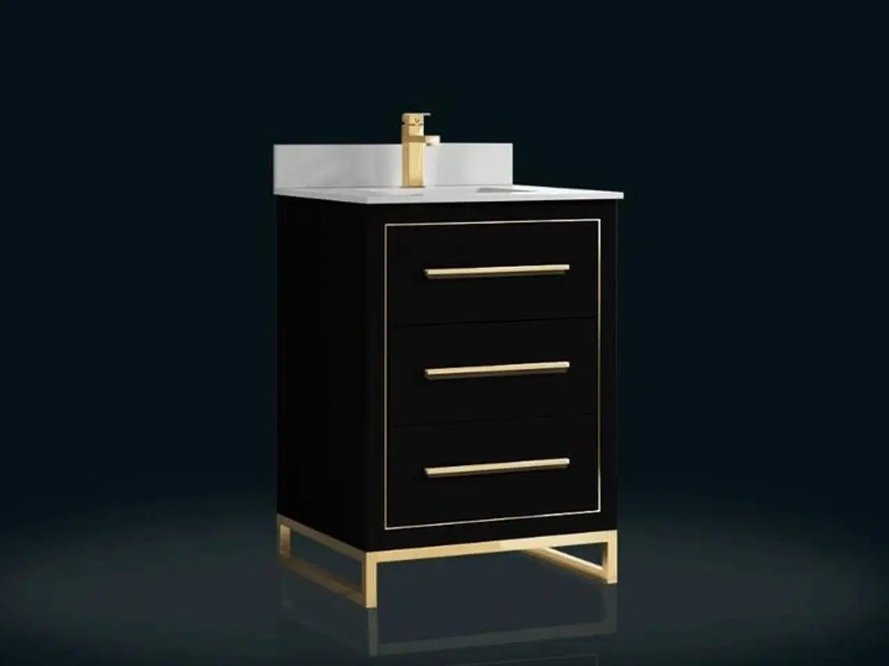 Billede 1 - Baderumsmøbel, Colombia, Black, 60