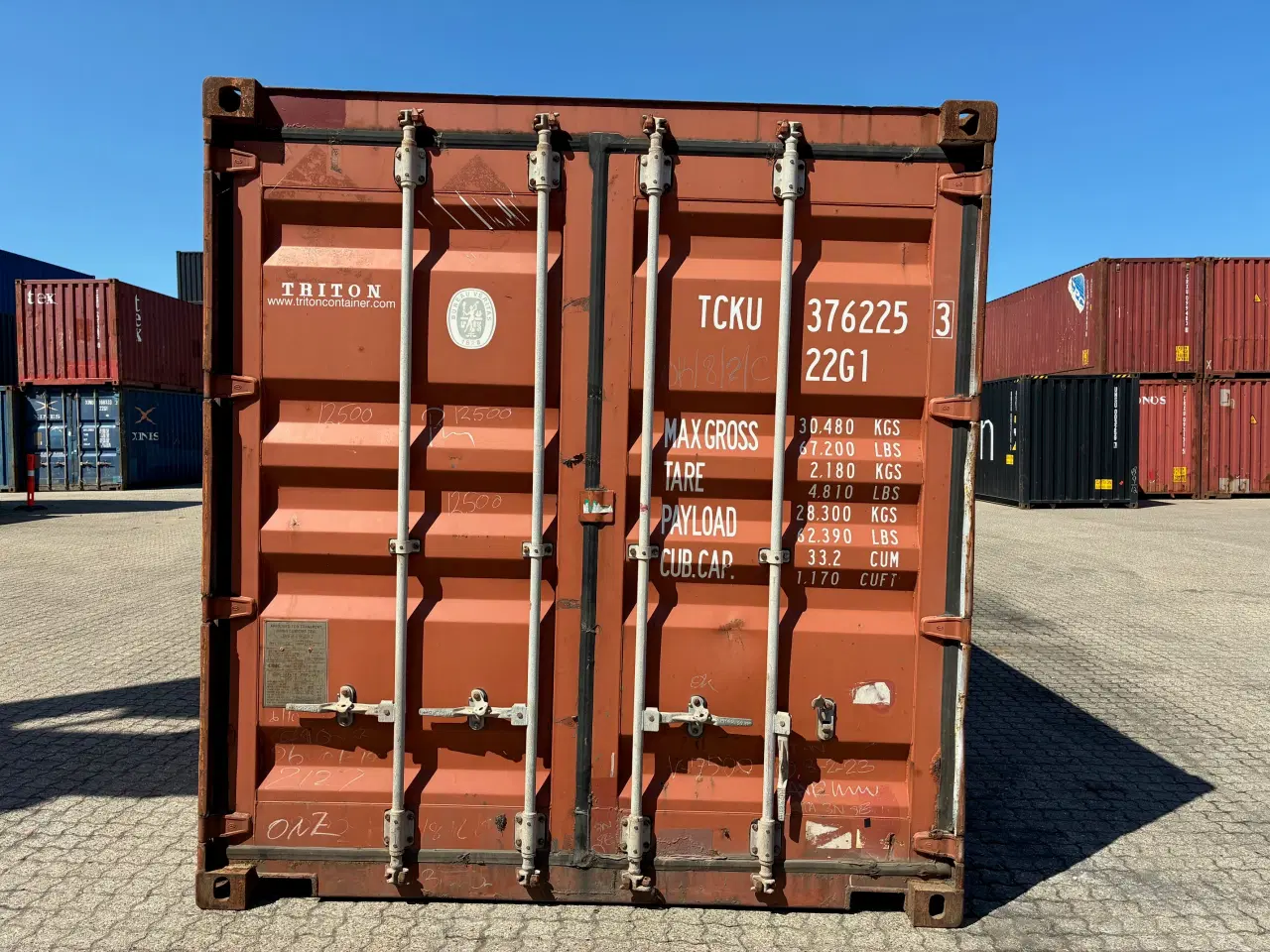 Billede 1 - 20 fods Container- ID: TCKU 376225-3