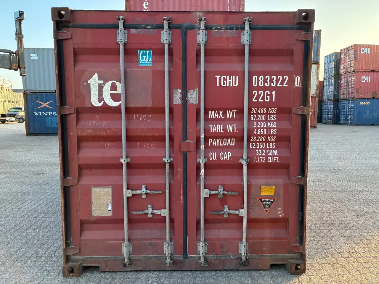 Billede 1 - 20 fods Container- ID: TGHU 083322-0