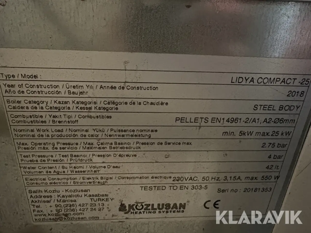 Billede 4 - Pillefyr med snegl og magasin. MGM Lidya compact 25