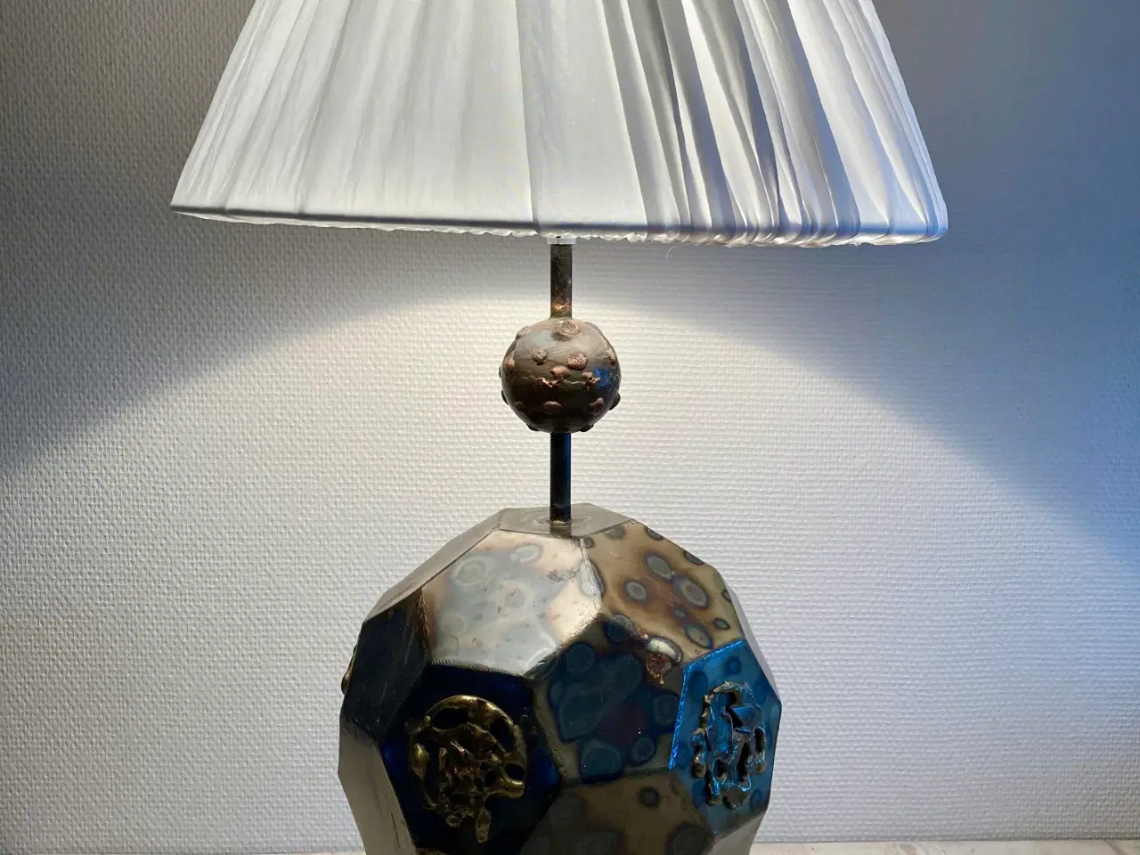 Billede 1 - Unik vintage kunst bordlampe, 60 cm høj