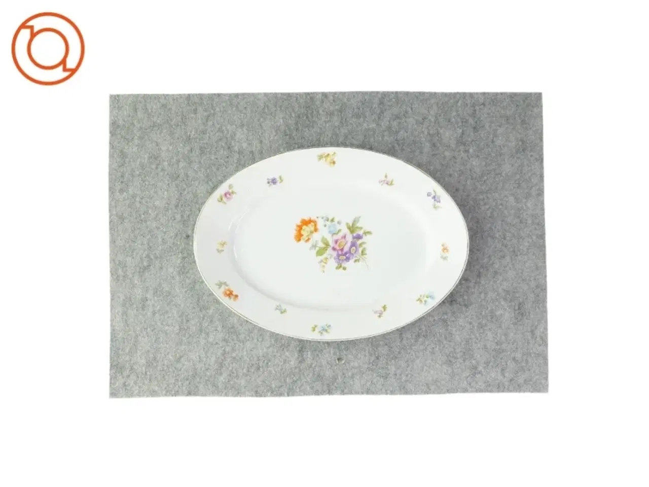 Billede 1 - Fad med blomsterprint fra BAVARIA (str. LB:37,5x26,5cm)