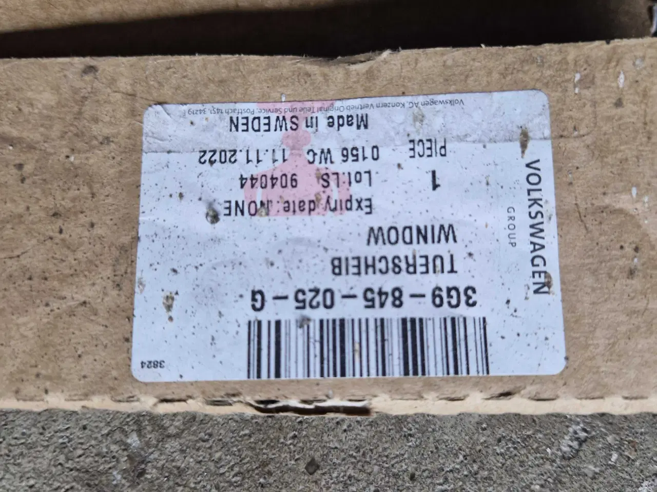 Billede 4 - Passat 2017 tonede lamineret originale bagsiderude