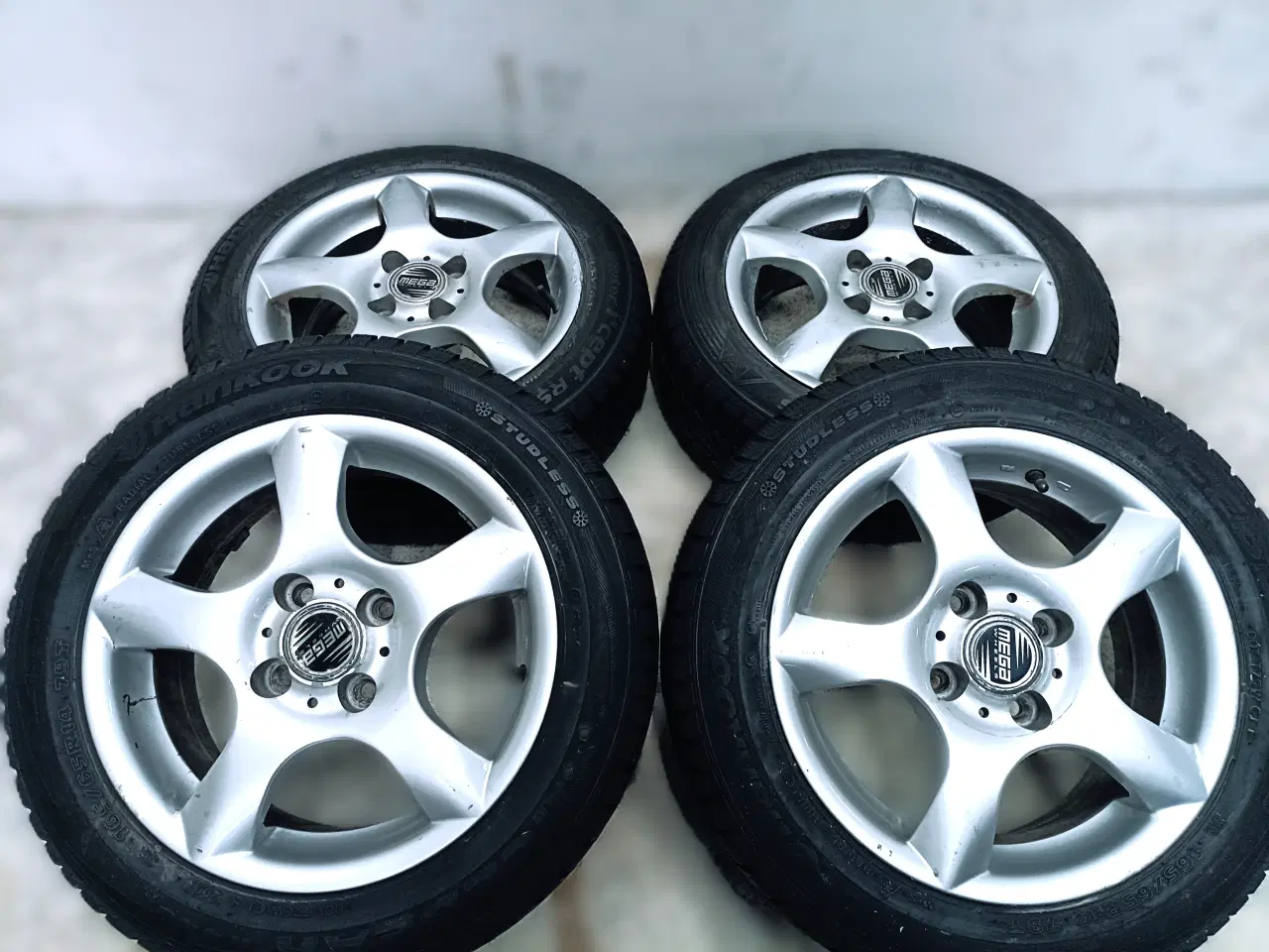 Billede 3 - 4x100 14" ET35 nav 73ø Megawheels vintersæt