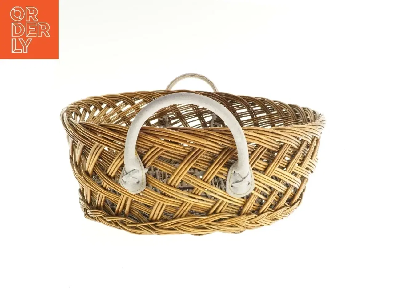 Billede 2 - Flettet kurv med håndtag (str. 44x35 cm)