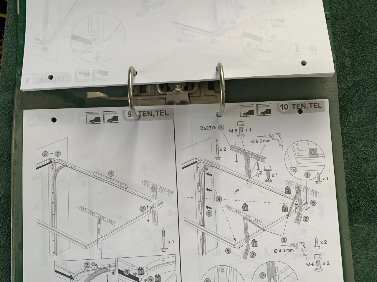 Billede 5 - Garageport med kassette mønster og motor