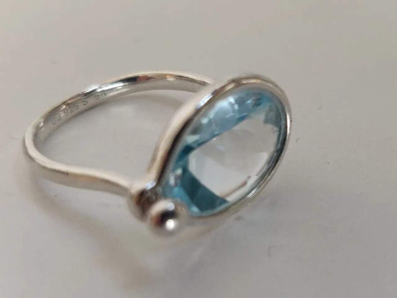 Billede 1 - Georg Jensen Savannah ring sterling Sølv blå topas