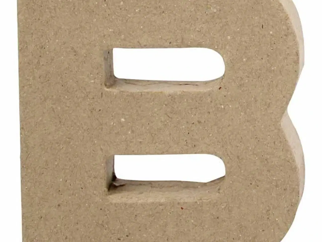 Billede 1 - Håndlavet Bogstav B i Papmaché - 10 cm Høj