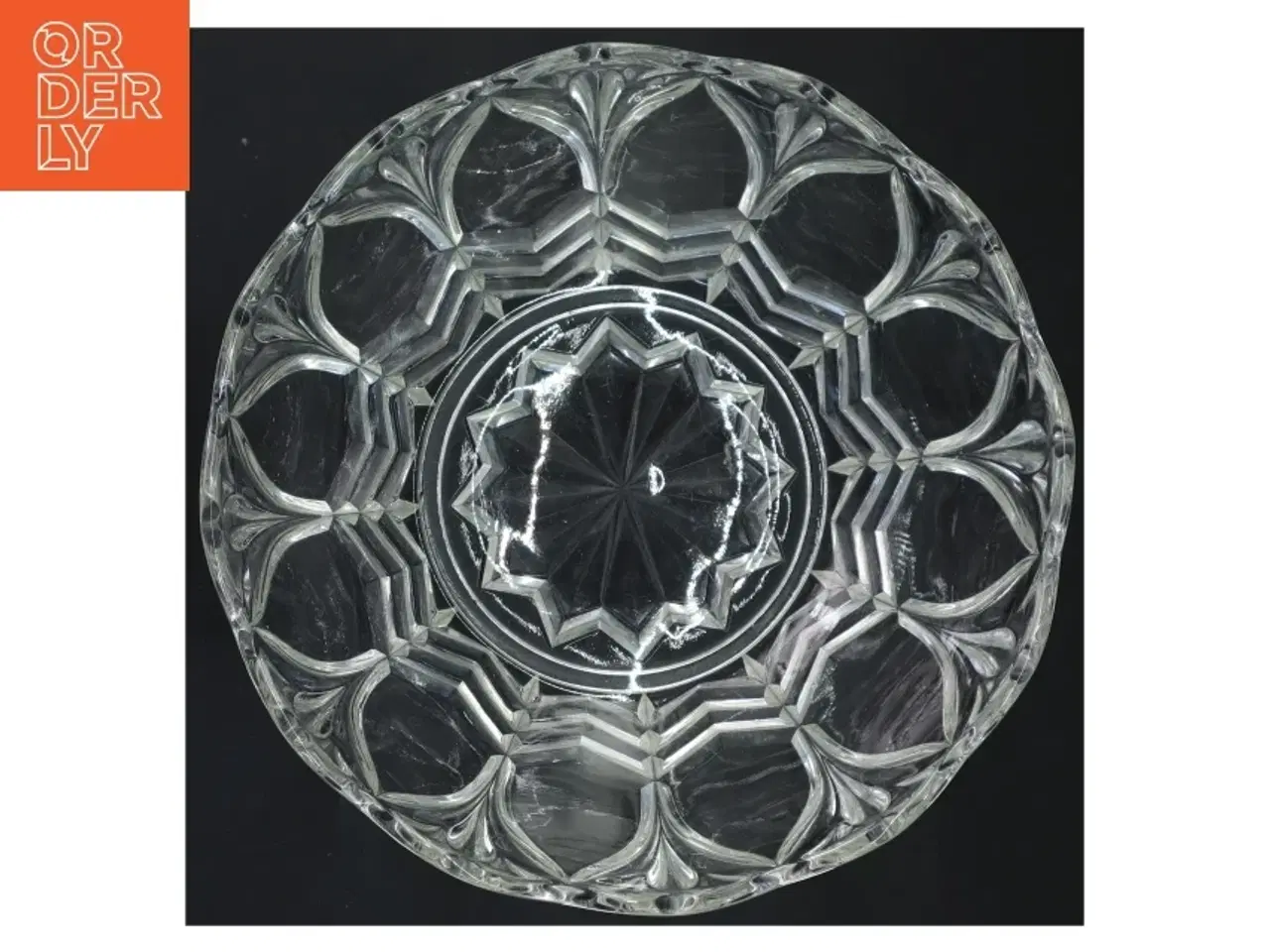 Billede 2 - Glasdekoreret skål (str. Ø 24x9 cm)