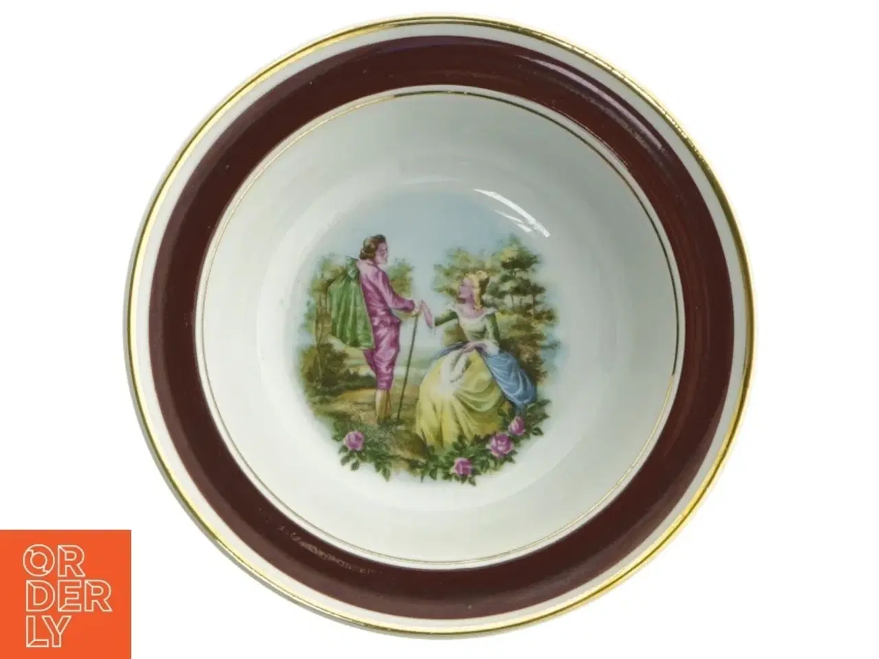 Billede 4 - Dekorative platter med rokokomotiver fra Arabia (str. Ø. 17. cm. 6 styk)