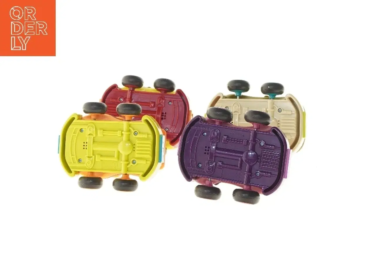 Billede 3 - Fire farverige legetøjsbiler (str. 12,5 cm)