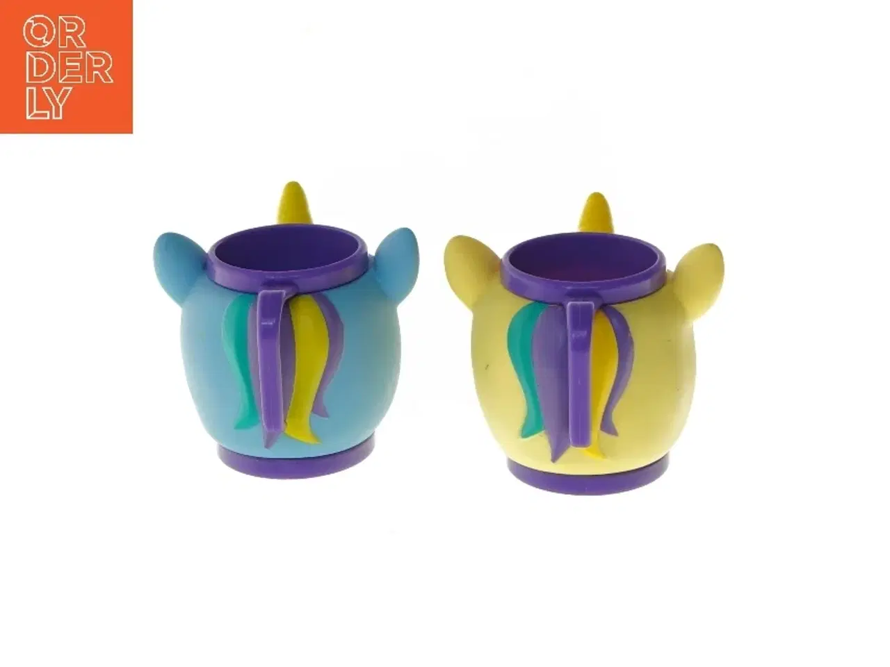 Billede 5 - Sæt af enhjørning kopper (str. Ø 6,4x10 cm)