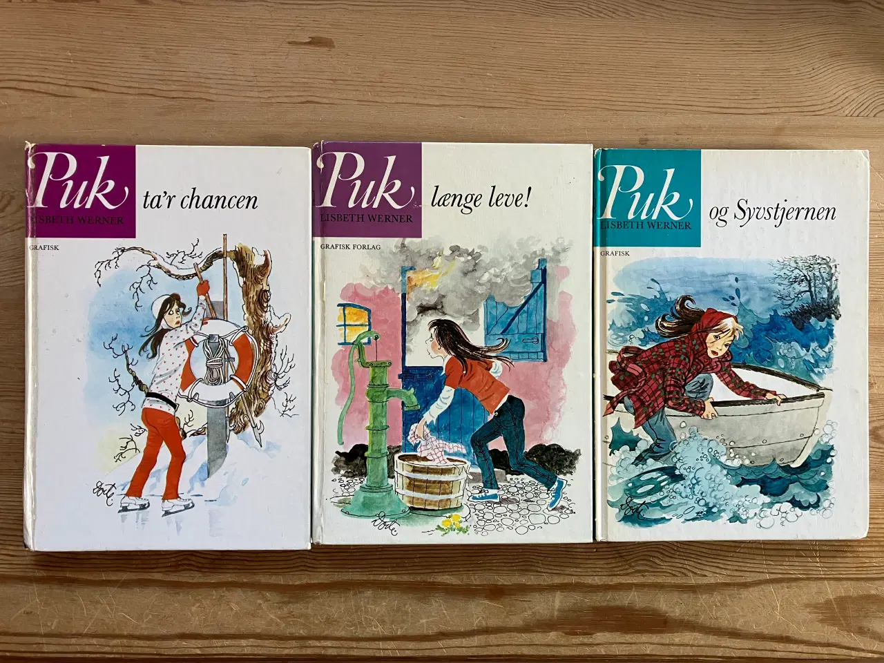 Billede 8 - NEDSAT: 14 gl. Puk bøger, 9 gl. Dot bøger