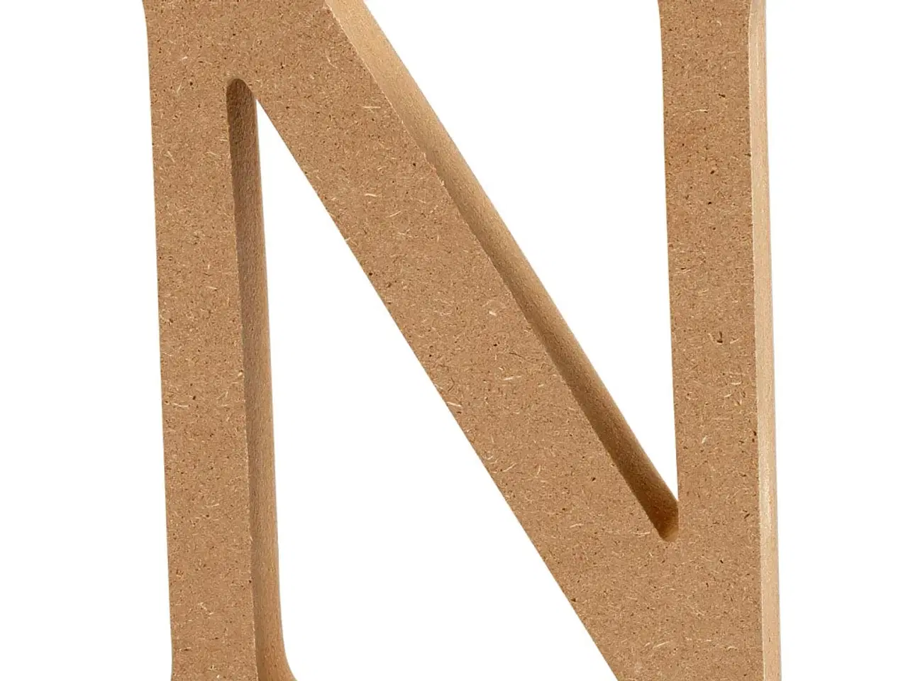 Billede 1 - Stort Træbogstav 'N' - 8 cm Høj, 1,5 cm Tykkelse