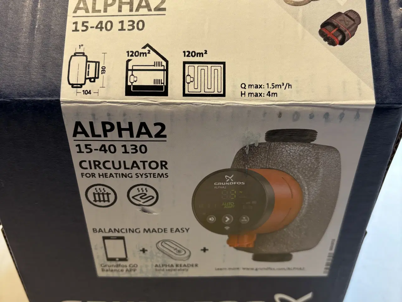 Billede 6 - Grundfos Alpha2 15-40 130 cirkulationspumpe