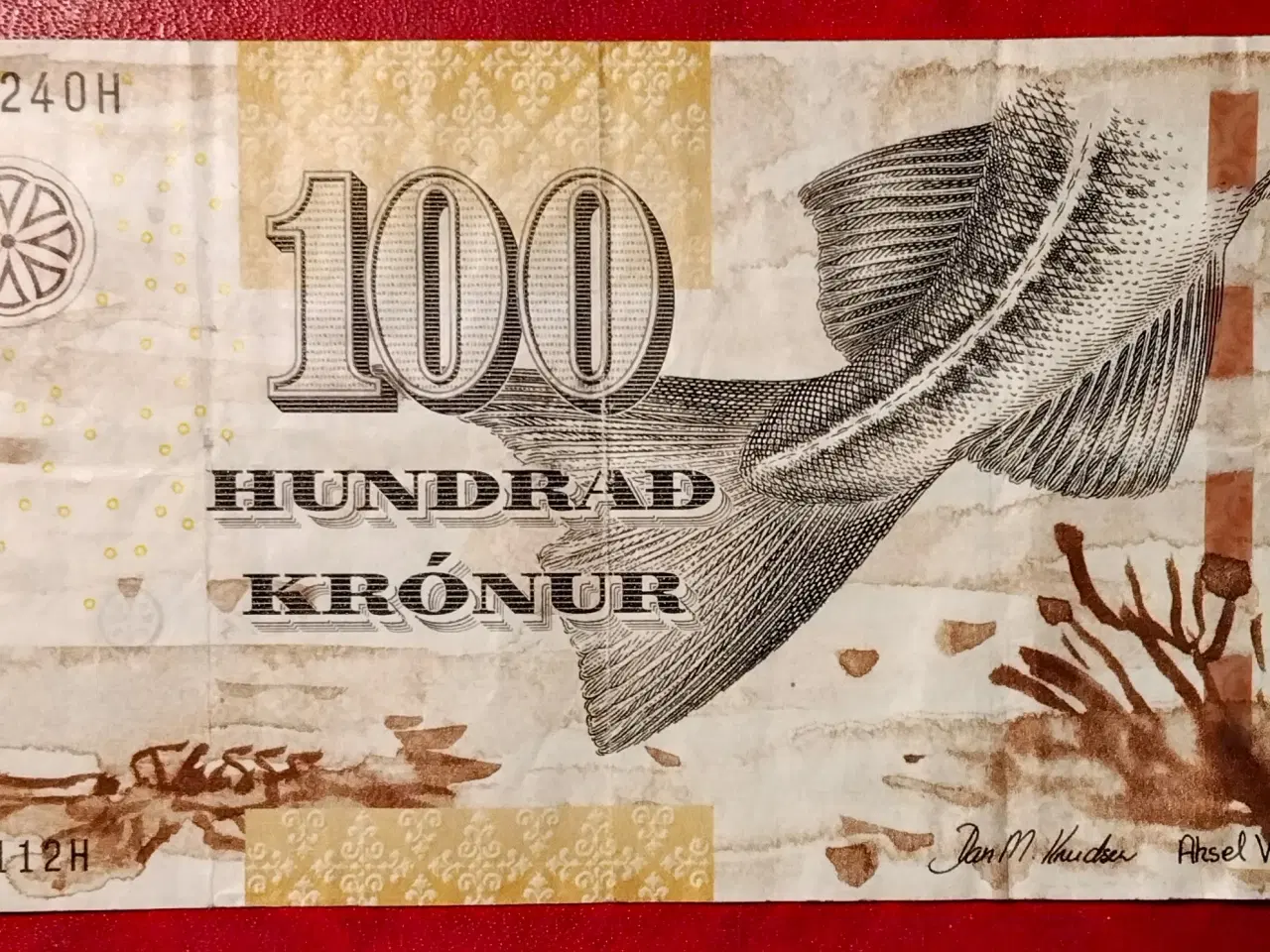 Billede 1 - FÆRØERNE FØROYAR 100 KRÓNUR / KRONER 2011 Torsk