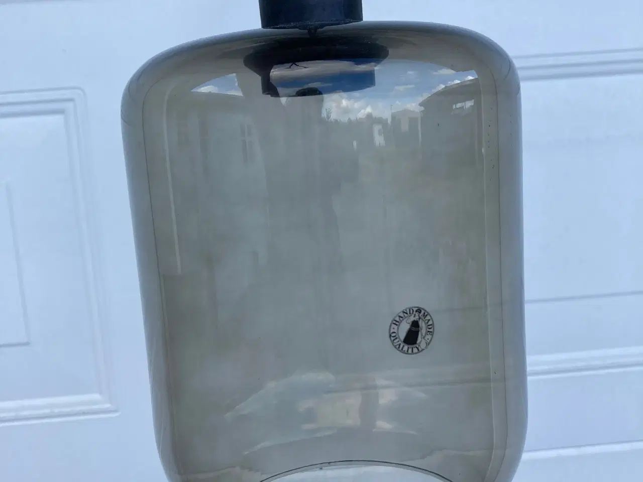 Billede 1 - Loftslamper i grå håndlavet glas