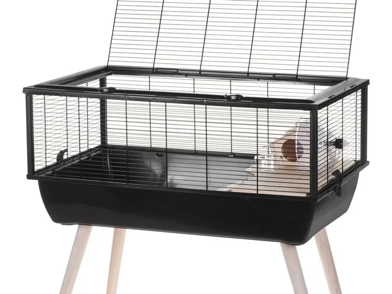 Billede 4 - Gnaverbur med ben ZOLUX Neo Nigha H36, sort – 1 stk.