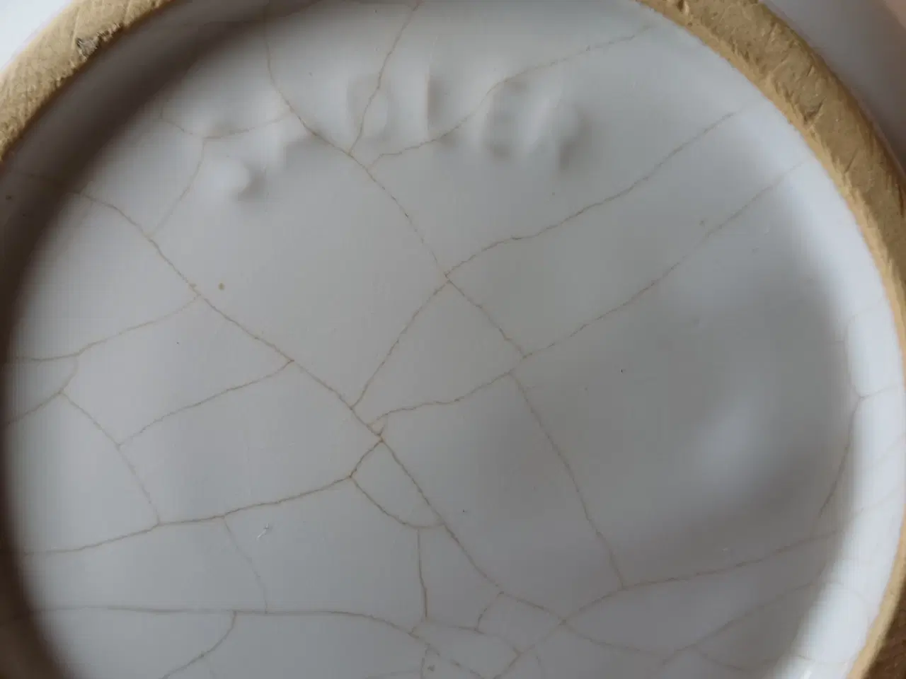 Billede 3 - Tekande porcelæn hvid med blå og gule blomster