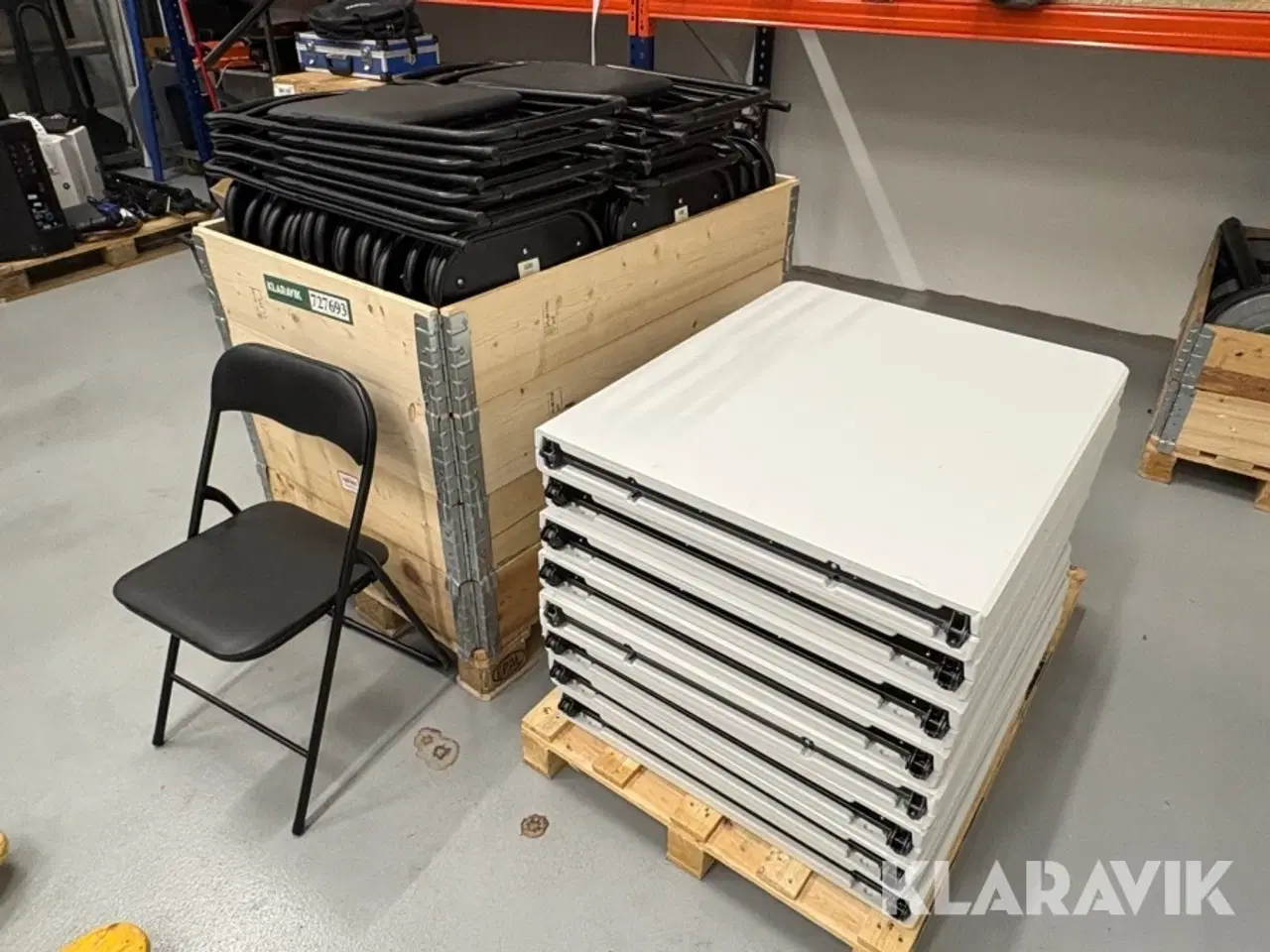 Billede 1 - Foldeborde og klapstole - 63 dele