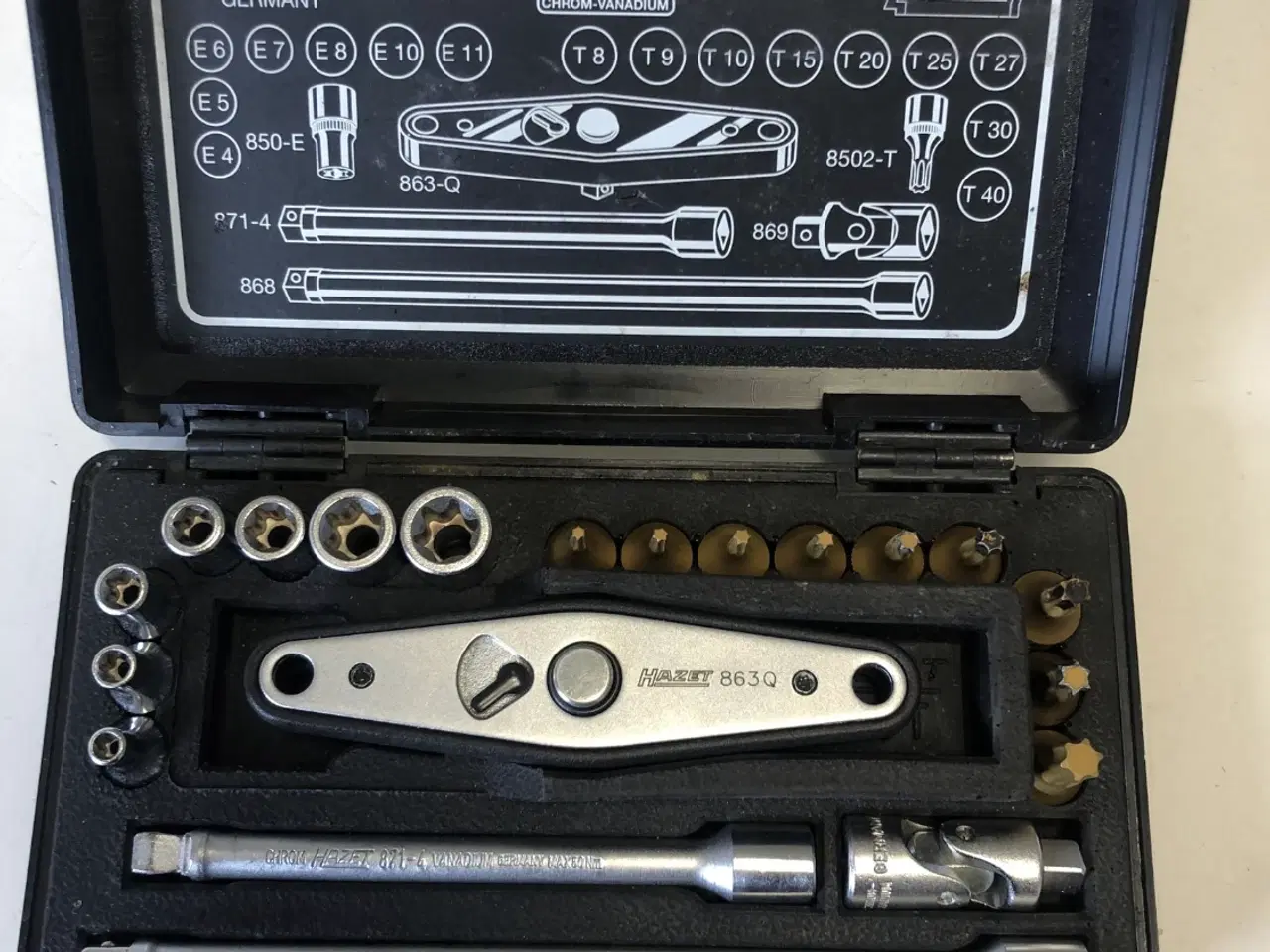 Billede 3 - Hazet 850 TQ topnøglesæt 1/4" 7-30 Nm