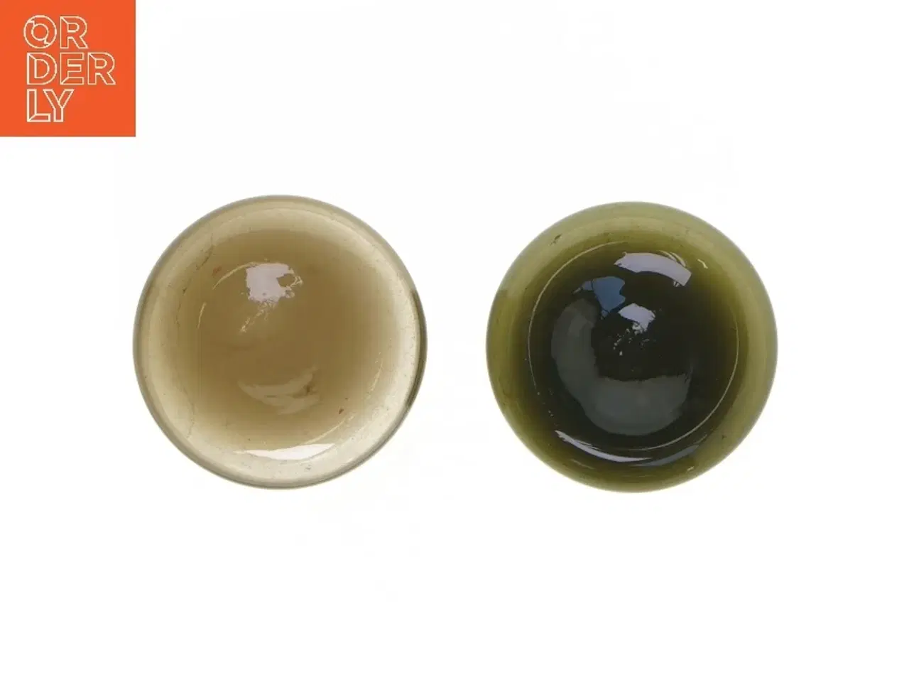 Billede 3 - To glas lysestager (str. 8 cm, 2 styk cm)
