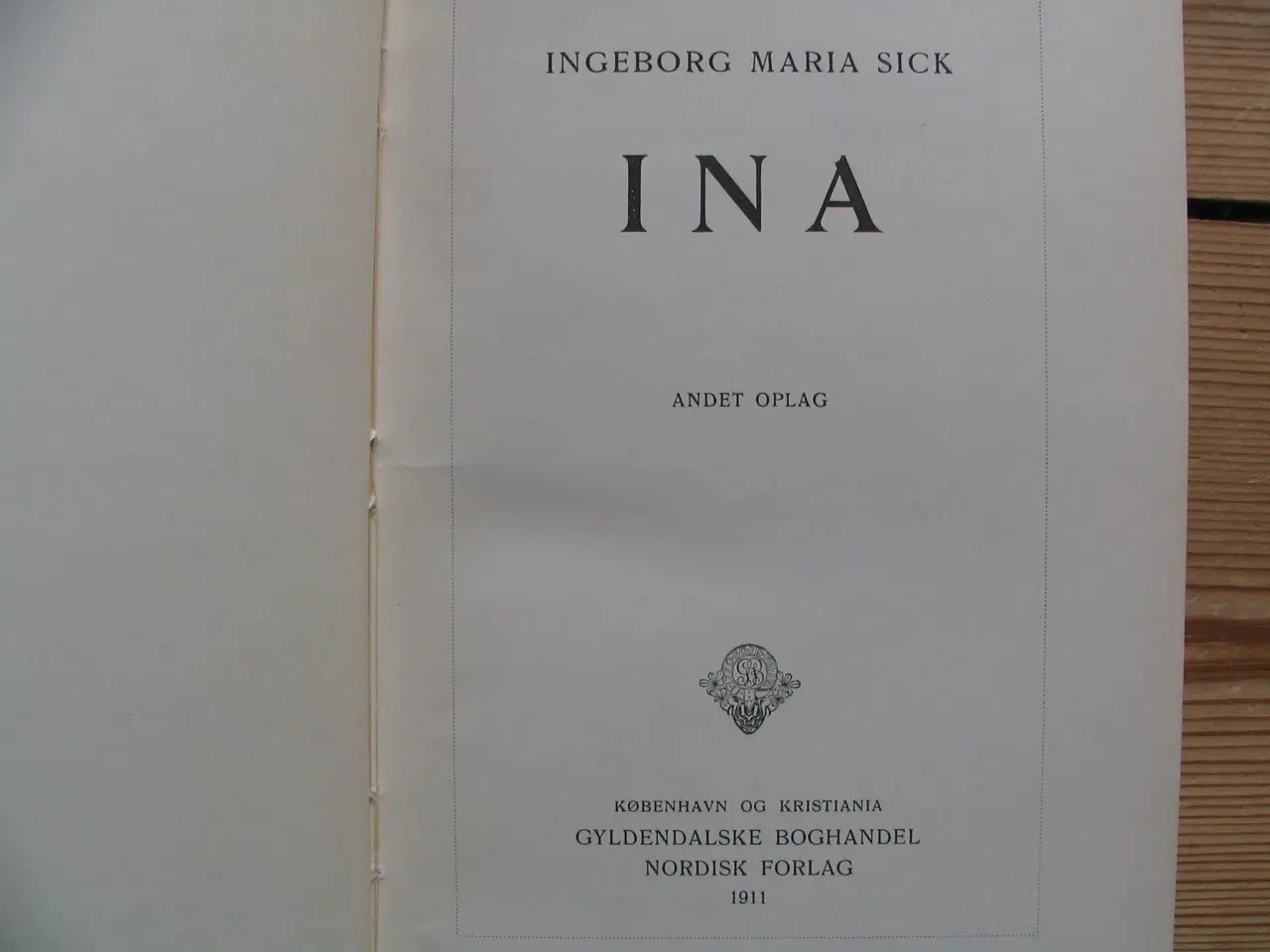 Billede 3 - Ingeborg Maria Sick. Ina, fra 1911