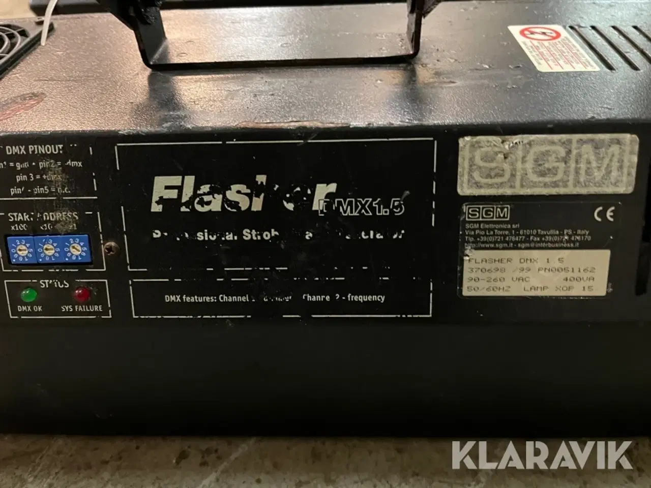 Billede 6 - Lys SGM FLASHER DMX 1.5 Stobescop med flighcase