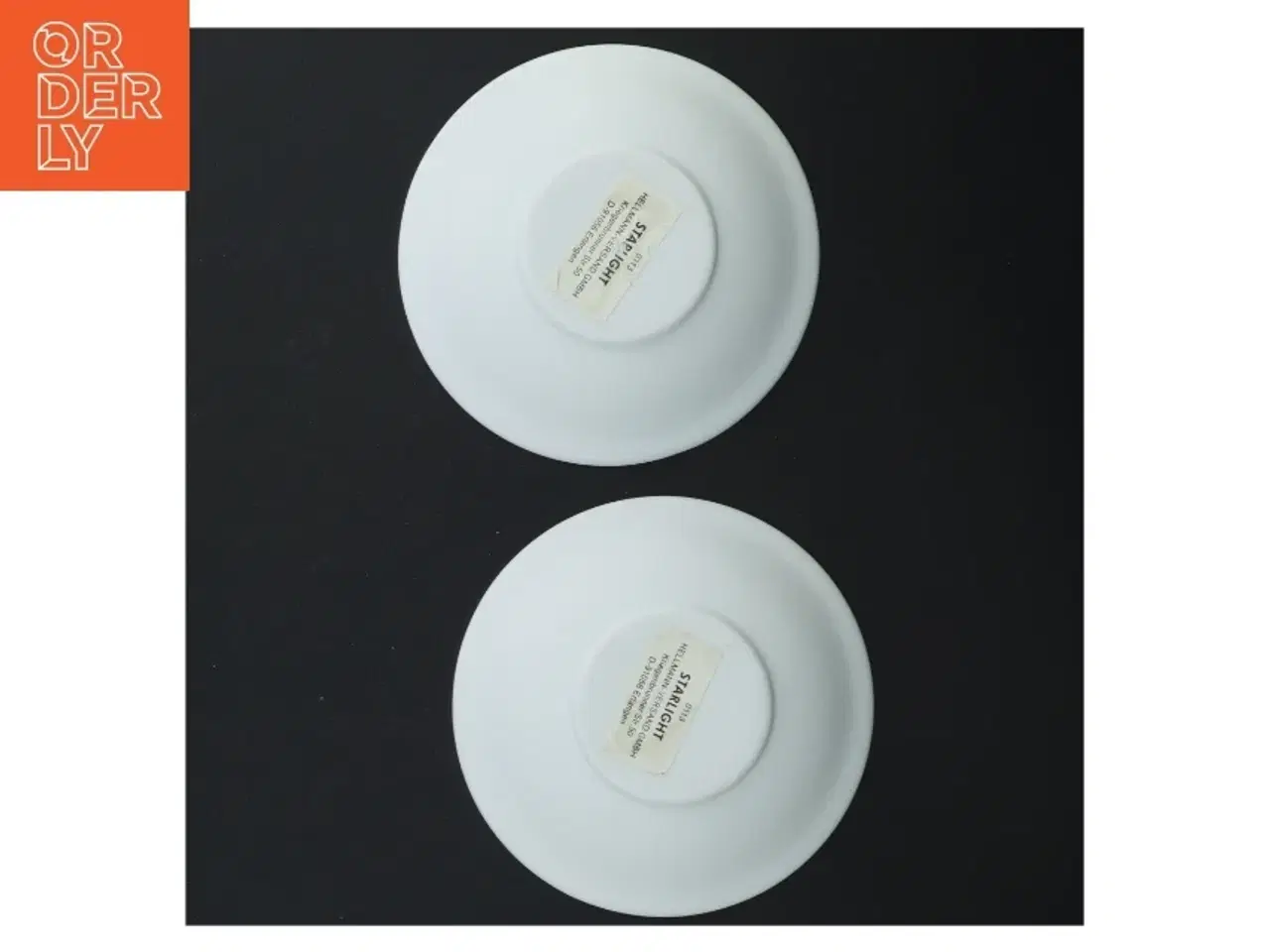 Billede 5 - Lyshuse i porcelæn (str. Ø. 12 cm. 2 styk)
