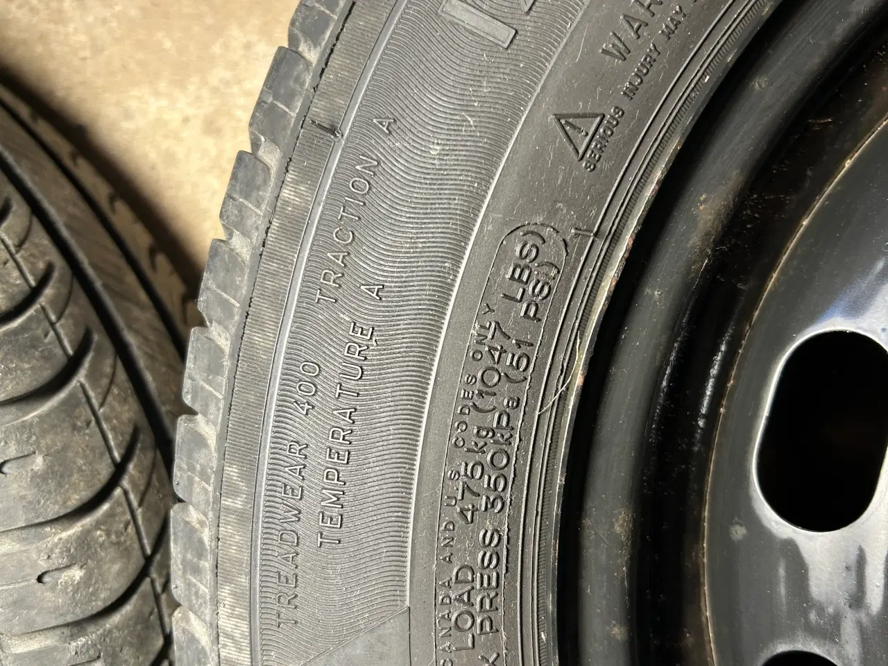 Billede 5 - 4 Michelin Energy Saver dæk med fælge 175/65 R14
