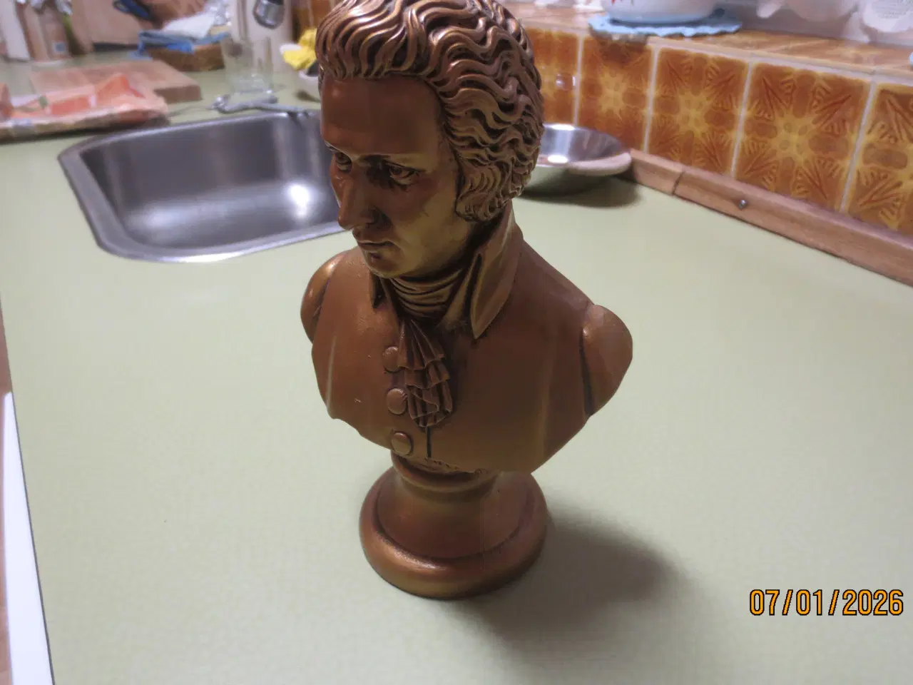 Billede 1 - 1 stk Mozart Bust Statue