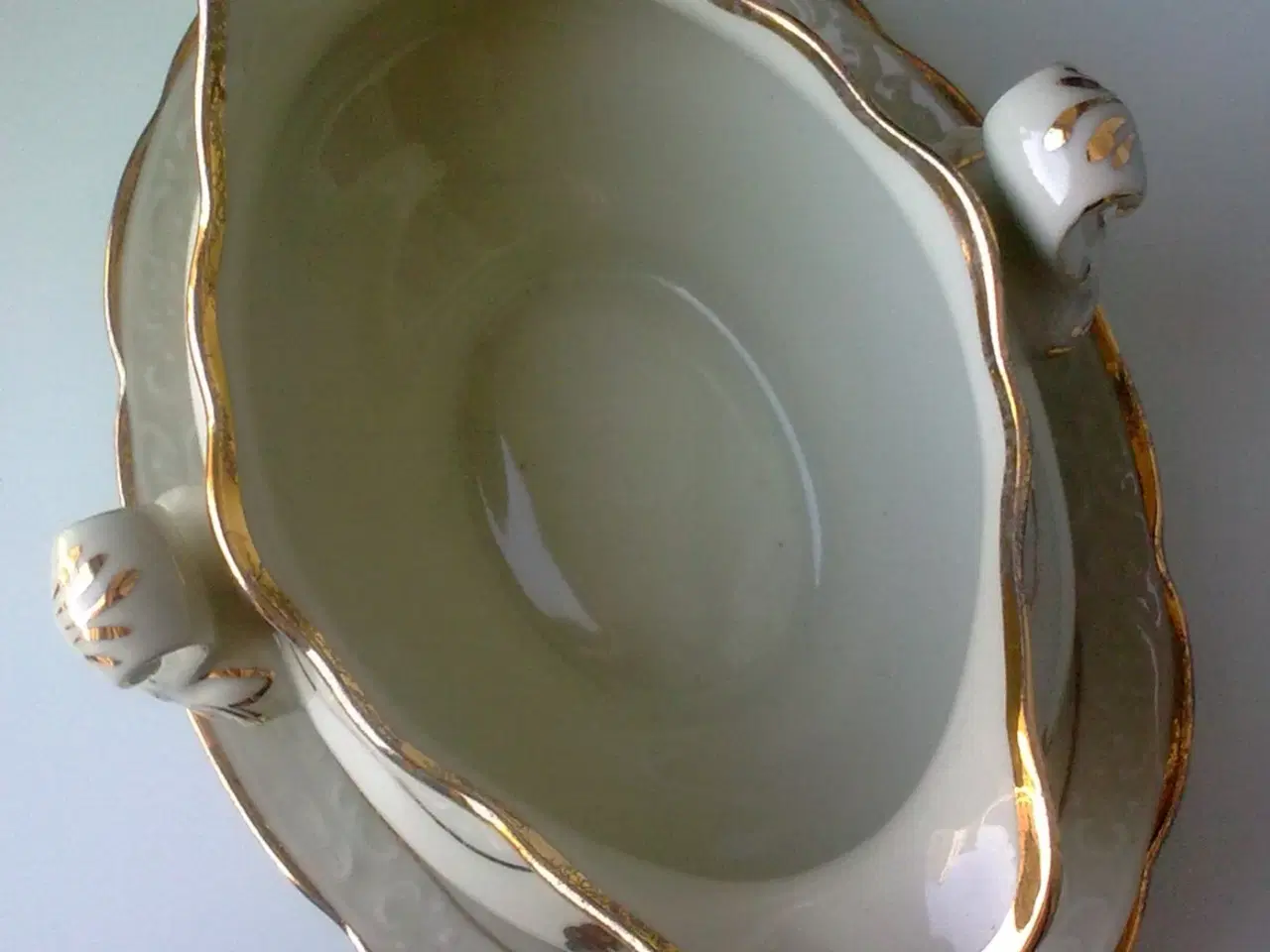 Billede 4 - Rosenborg Danmark sovseskål m guldkant & underskål