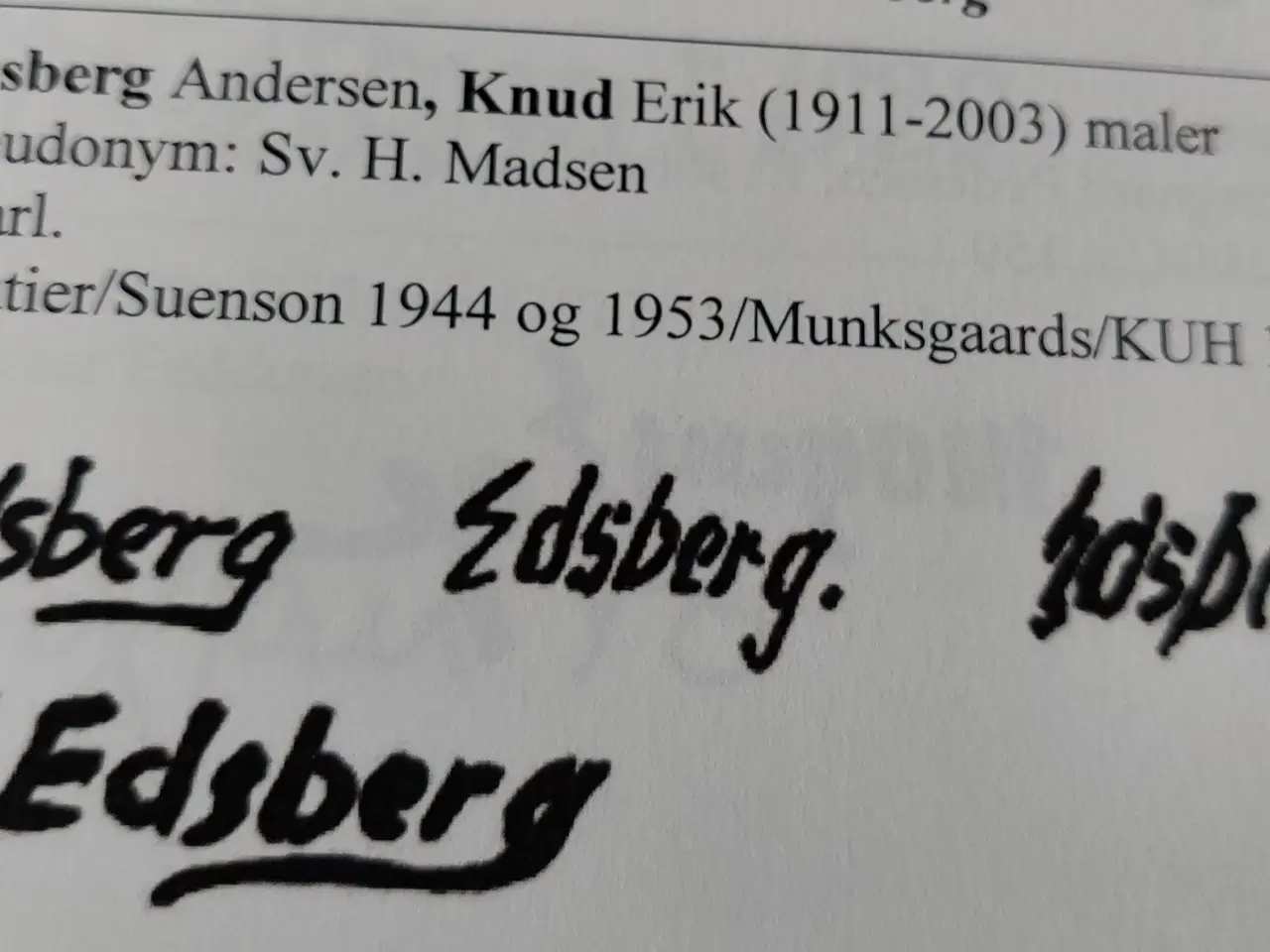 Billede 5 - KNUD EDSBERG ( 1911-2003 ) oliemaleri